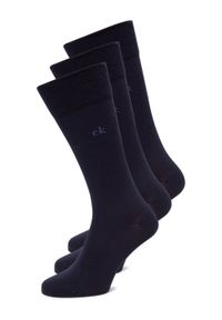 Calvin Klein Skarpety w 3-paku Mężczyźni Bawełna niebieski jednolity, 39-42. Kolor: niebieski. Materiał: bawełna. Wzór: jednolity
