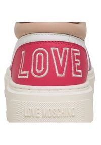 Love Moschino - LOVE MOSCHINO Sneakersy JA15234G1HIAB10C Kolorowy. Materiał: skóra. Wzór: kolorowy