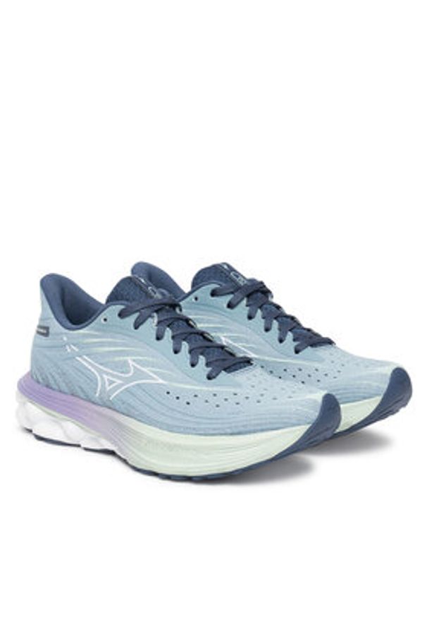 Mizuno Buty do biegania Wave Skyrise 6 J1GD2509 Niebieski. Kolor: niebieski. Materiał: materiał. Model: Mizuno Wave
