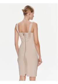 Marciano Guess Sukienka koktajlowa Karen 4RGK13 6869Z Beżowy Bodycon Fit. Kolor: beżowy. Materiał: syntetyk. Typ sukienki: bodycon. Styl: wizytowy #4