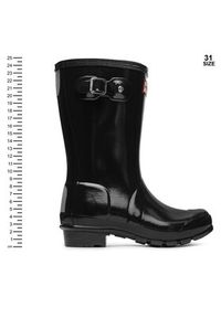 Hunter Kalosze Orginal Kids Gloss JFT6000RGL Czarny. Kolor: czarny. Materiał: kauczuk