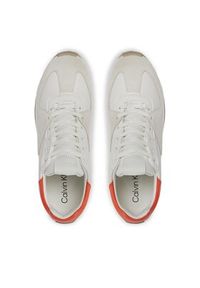 Calvin Klein Sneakersy Origin Runner HW0HW01874 Biały. Kolor: biały. Materiał: skóra