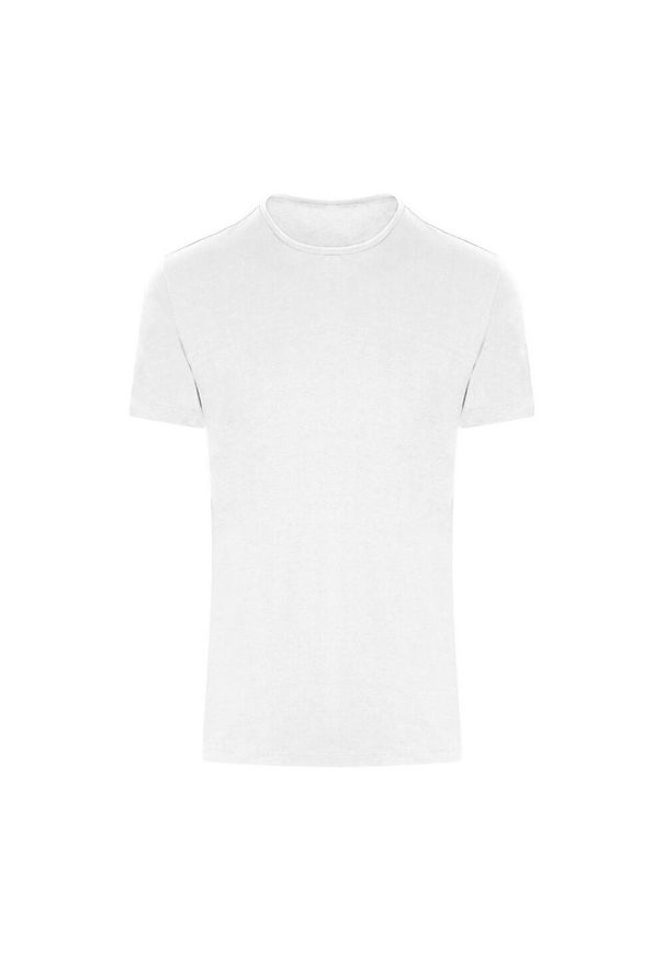 JUST COOL - Miejska Koszulka Fitness Unisex Dla Dorosłych. Kolor: biały. Sport: fitness