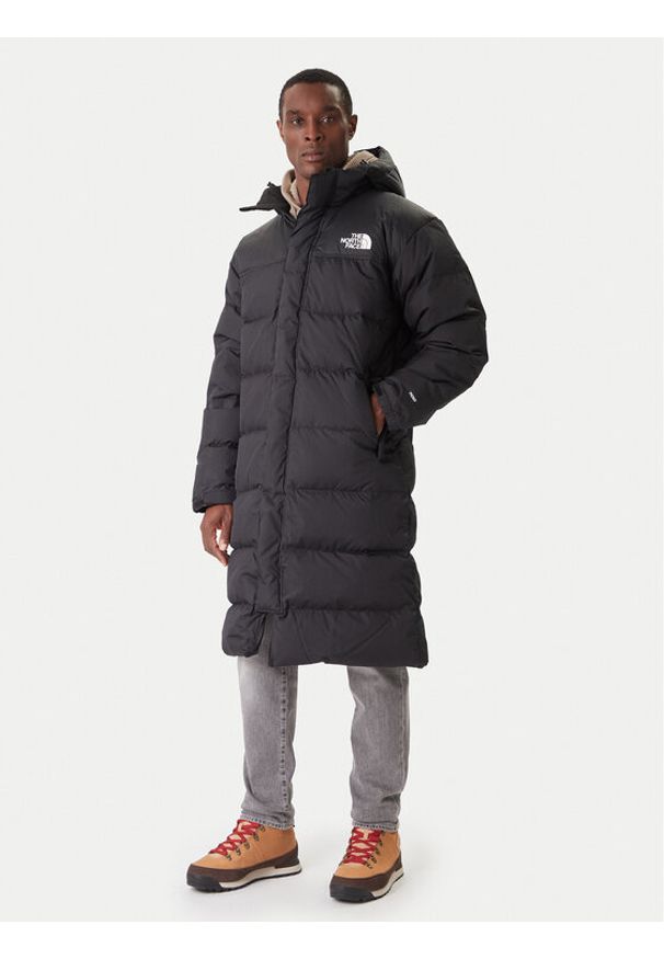 The North Face Kurtka puchowa Nuptse NF0A832J Czarny Loose Fit. Kolor: czarny. Materiał: syntetyk
