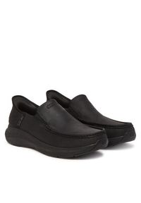 skechers - Skechers Półbuty 204866/BBK Czarny. Kolor: czarny. Materiał: skóra #4