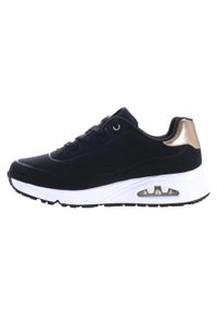 skechers - Buty na co dzień unisex SKECHERS UNO GEN 1 SHIMMER eko skóra. Okazja: na co dzień. Kolor: czarny. Materiał: skóra