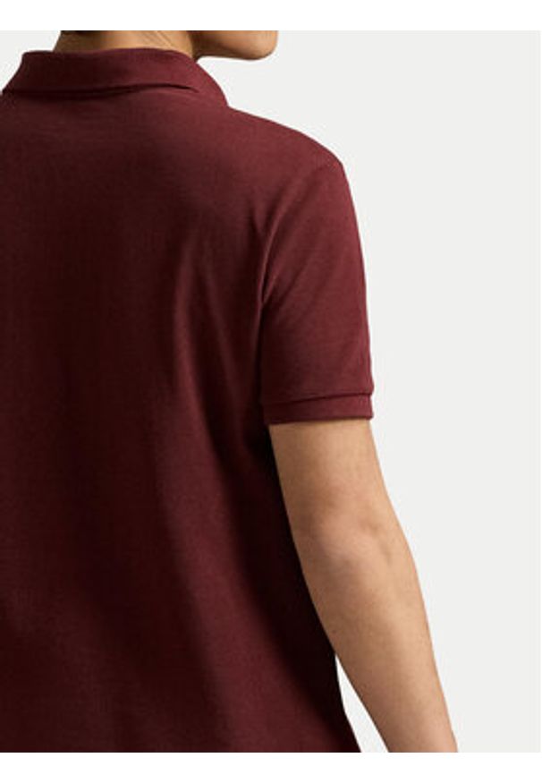 Polo Ralph Lauren Polo 710534735460 Bordowy Regular Fit. Typ kołnierza: polo. Kolor: czerwony. Materiał: bawełna