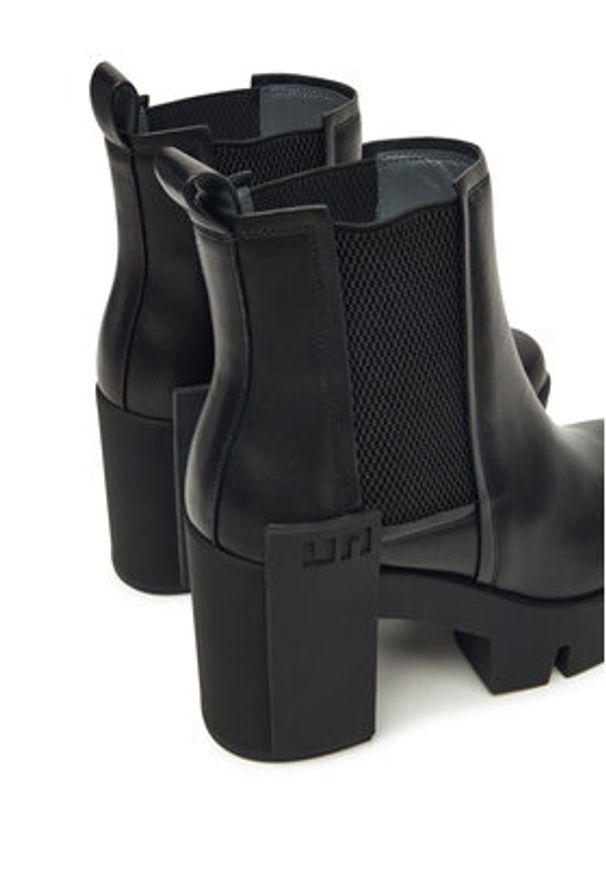 United Nude Botki Grip Chelsea Mid IV 109590116 Czarny. Kolor: czarny. Materiał: skóra