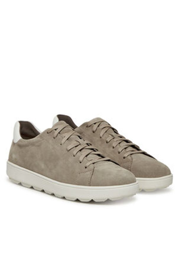 Geox Sneakersy U Spherica Ecub-1 U45GPC 00022 C5004 Beżowy. Kolor: beżowy. Materiał: zamsz, skóra