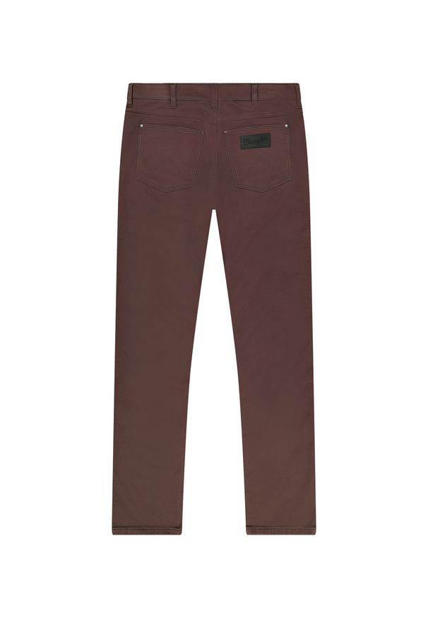 Wrangler - MESKIE SPODNIE WRANGLER GREENSBORO MAHOGANY 112370722
