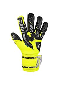 Rękawice bramkarskie Reusch Attrakt Freegel. Kolor: żółty, szary, wielokolorowy, czarny. Sport: piłka nożna #1