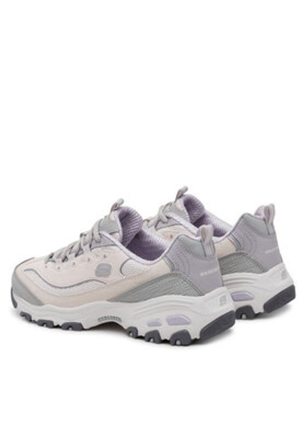 skechers - Skechers Sneakersy D'lites - Retro Rewind 150536/NTGY Szary. Kolor: szary. Materiał: skóra