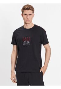 Hugo T-Shirt 50490418 Czarny Relaxed Fit. Kolor: czarny. Materiał: bawełna #1