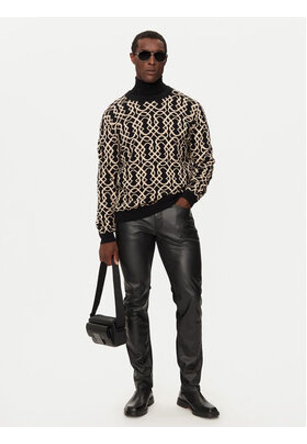 Baldessarini Sweter B4 30089/000/5253 Beżowy Regular Fit. Kolor: beżowy. Materiał: bawełna