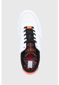 Tommy Jeans Buty kolor biały. Nosek buta: okrągły. Zapięcie: sznurówki. Kolor: biały. Materiał: poliester, guma #3