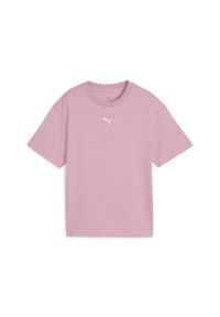Puma - Młodzieżowa koszulka Essentials Boxy PUMA Poised Pink. Kolor: różowy. Sport: joga i pilates