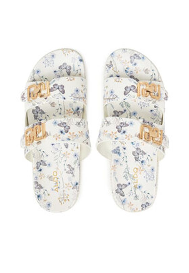 Aldo Klapki Alessie 13968267 Biały. Kolor: biały. Materiał: skóra