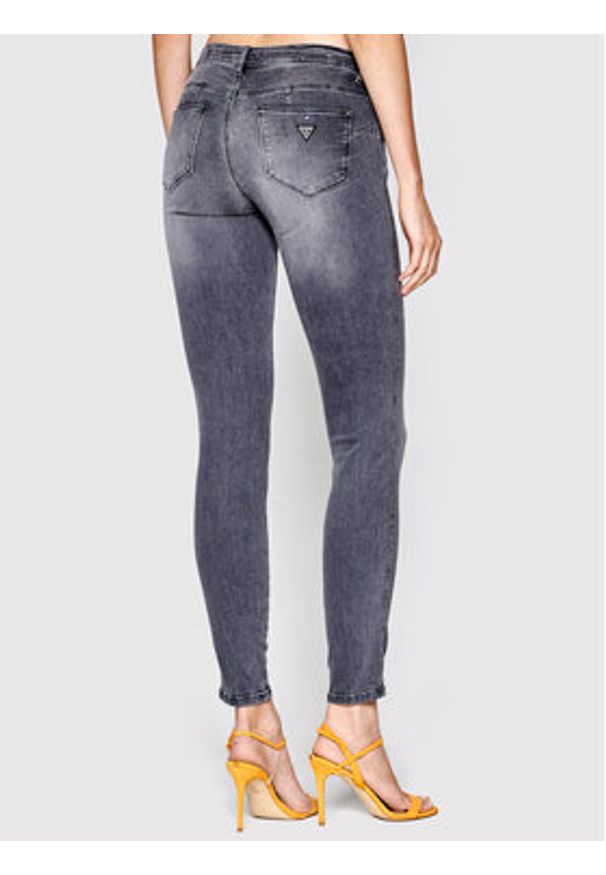 Guess Jeansy W2YAJ2 D4PZ2 Szary Skinny Fit. Kolor: szary
