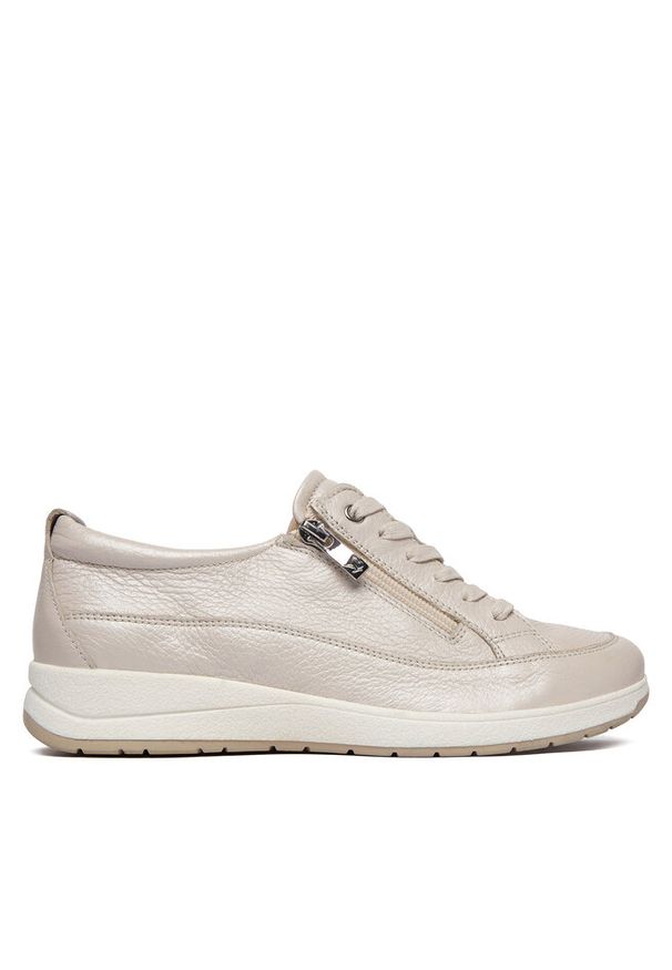 Sneakersy Caprice. Kolor: beżowy