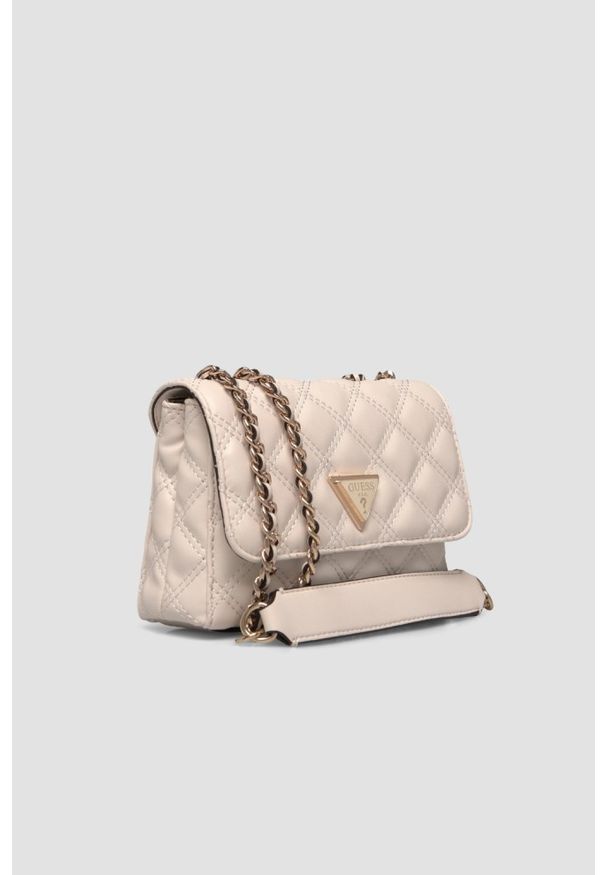Guess - GUESS Torebka w kolorze taupe damska Giully II Mini. Kolor: beżowy. Styl: casual, elegancki. Rodzaj torebki: na ramię