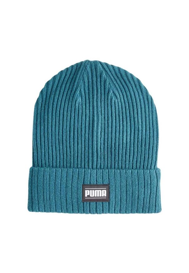 Puma - Klasyczna Czapka Z Wywiniętymi Mankietami Dla Dorosłych Unisex. Kolor: niebieski. Styl: klasyczny