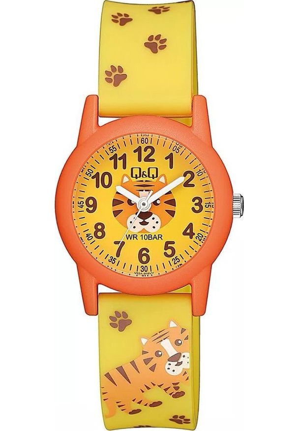 QQ Zegarek dla dzieci QQ V22A-016V pomarańczowy pasek. Kolor: pomarańczowy