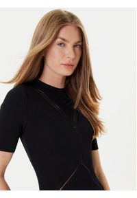 Marciano Guess Sukienka dzianinowa 5YGK53 5876Z Czarny Regular Fit. Kolor: czarny. Materiał: syntetyk