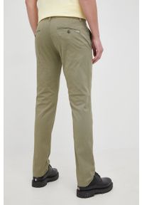 Pepe Jeans spodnie Sloane męskie kolor zielony w fasonie chinos. Kolor: zielony. Materiał: tkanina #2