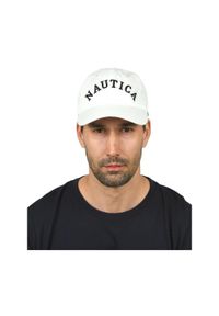 Czapka z daszkiem Nautica Caribbean Strapback. Kolor: biały. Styl: street