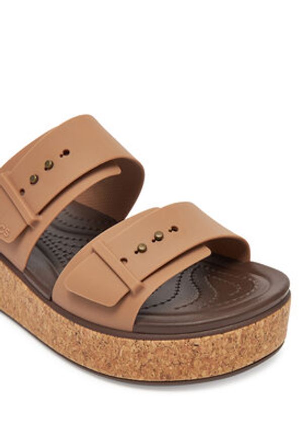Crocs Klapki Brooklyn Cork Buckle 211252 Beżowy. Kolor: beżowy