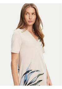 Tatuum Sukienka codzienna Radis T2509.197 Beżowy Regular Fit. Okazja: na co dzień. Kolor: beżowy. Materiał: bawełna. Typ sukienki: proste. Styl: casual #4