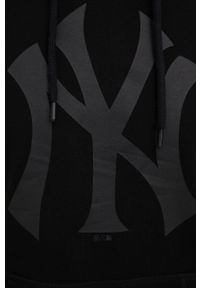47 Brand - 47brand bluza MLB New York Yankees kolor czarny z kapturem z nadrukiem. Typ kołnierza: kaptur. Kolor: czarny. Wzór: nadruk #3