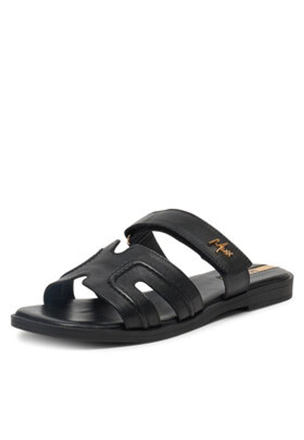 MEXX Klapki MX/012C-EST Czarny. Kolor: czarny. Materiał: skóra