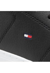 TOMMY HILFIGER - Tommy Hilfiger Sneakersy Essential Leather Detail Vulc FM0FM04047 Czarny. Kolor: czarny. Materiał: skóra #7