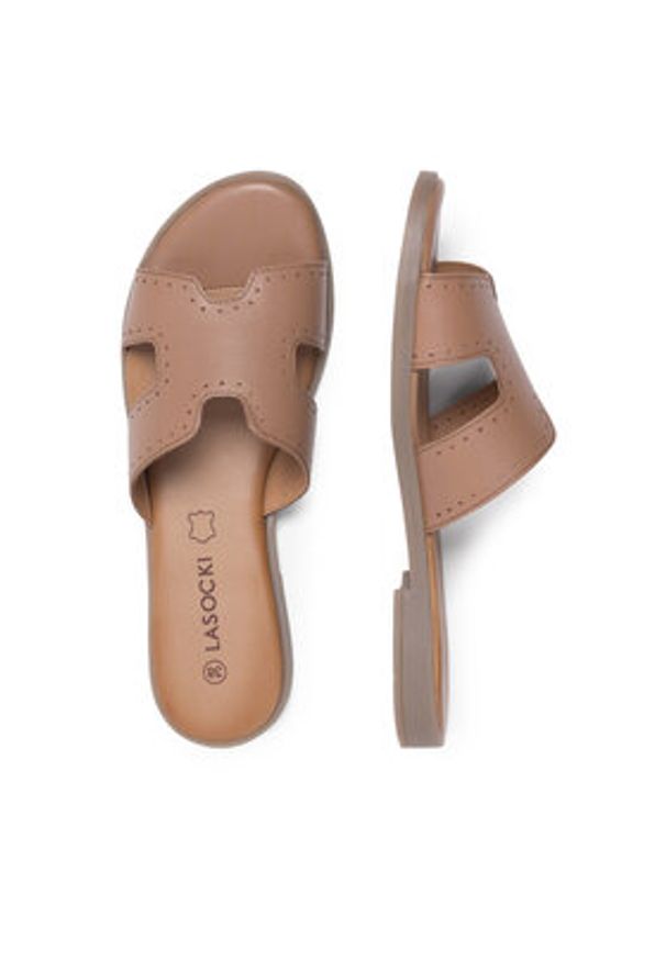 Lasocki Klapki WI16-FOXI-74 Brązowy. Kolor: brązowy. Materiał: skóra