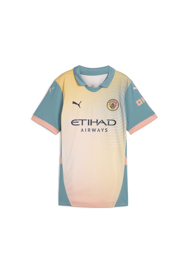 Puma - Damska koszulka Manchester City 24/25 PUMA Rosebay Bold Blue Pink. Kolor: wielokolorowy, różowy, niebieski