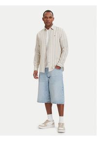 Tommy Jeans Koszula DM0DM22755 Beżowy jasny Regular Fit. Kolor: beżowy. Materiał: bawełna #2