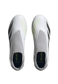 Adidas - Buty adidas Predator Accuracy.3 Ll Fg M GZ0021 białe białe. Kolor: biały. Materiał: materiał. Szerokość cholewki: normalna #4