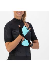 ROGELLI - Rękawiczki rowerowe Rogelli Core damskie. Kolor: wielokolorowy, czarny, niebieski