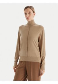 BOSS Golf C_Faghettini 50551356 Beżowy Regular Fit. Typ kołnierza: golf. Kolor: beżowy. Materiał: bawełna #1