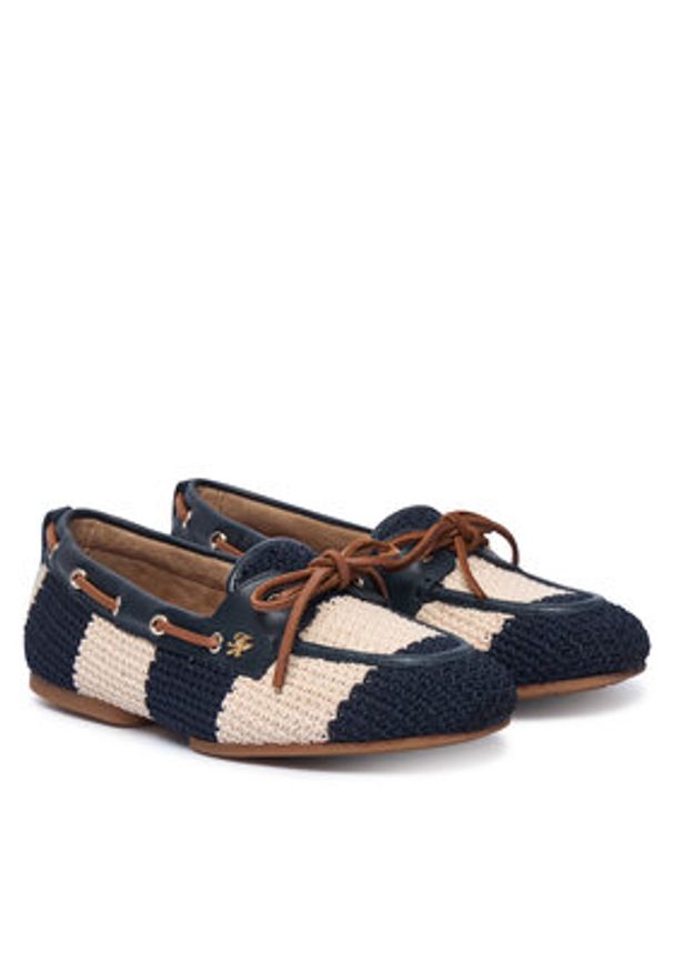 TOMMY HILFIGER - Tommy Hilfiger Mokasyny Th Flex FW0FW09506 Granatowy. Kolor: niebieski. Materiał: materiał