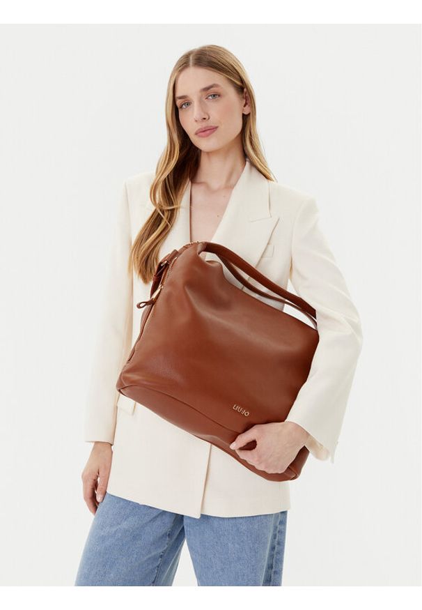 Liu Jo Torebka Esc L Hobo AF5057 E0058 Brązowy. Kolor: brązowy. Materiał: skórzane