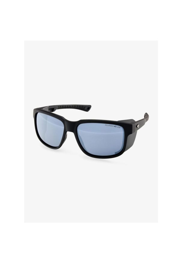 Okulary lodowcowe GOG Makalu - black/silver mirror. Kolor: czarny