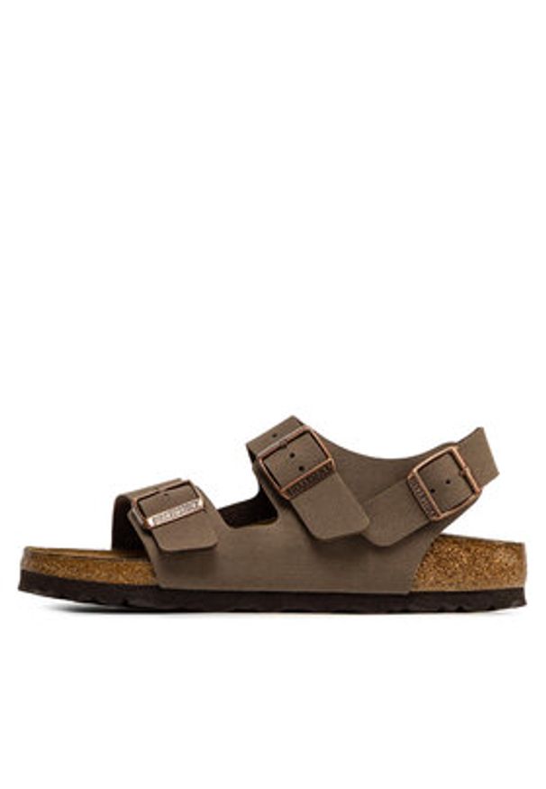 Birkenstock Sandały Milano Bs 0634503 Brązowy. Kolor: brązowy. Materiał: skóra