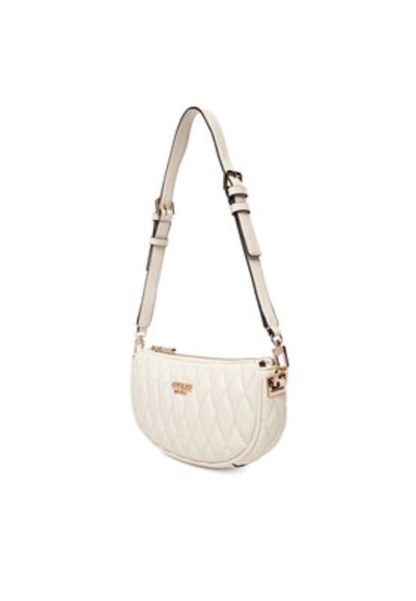 Guess Torebka Valla Mini HWQG81 22720 Écru. Kolor: kremowy. Materiał: skórzane