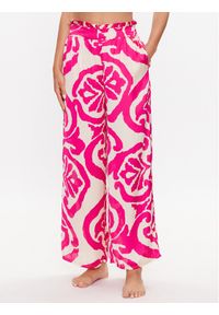 Etam Spodnie piżamowe 6538085 Różowy Regular Fit. Kolor: różowy. Materiał: syntetyk #1