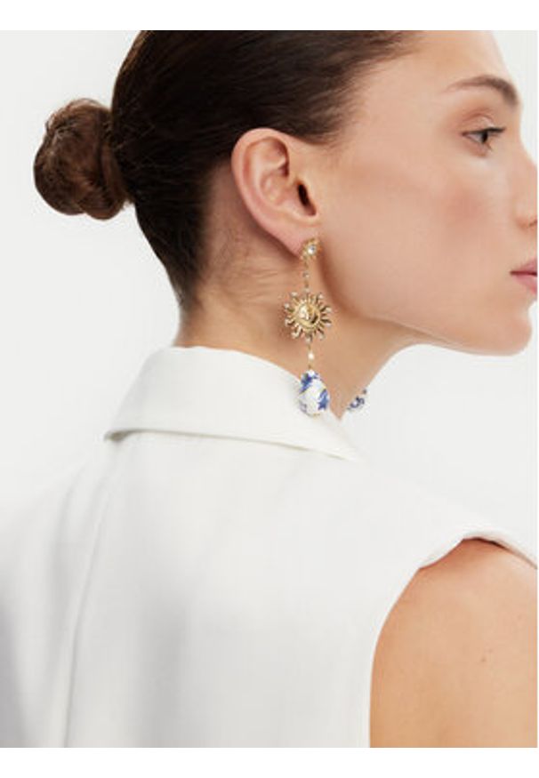 Guess Kolczyki JUBE05 082JW Złoty. Materiał: metalowe. Kolor: złoty