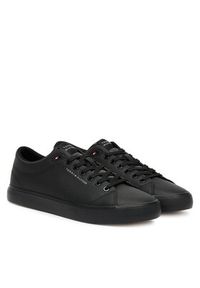 TOMMY HILFIGER - Tommy Hilfiger Sneakersy Th Hi Vulc Core Low Ii Ess FM0FM05511 Czarny. Kolor: czarny. Materiał: skóra