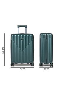 Guess Walizka kabinowa TMOLPC P4401 Zielony. Kolor: zielony