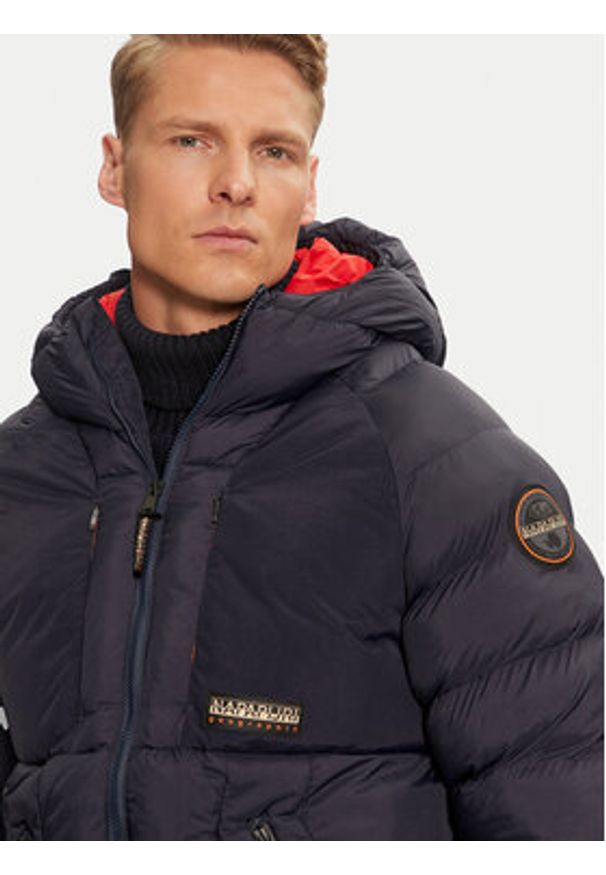 Napapijri Kurtka zimowa Moesa NP0A4I1R Granatowy Regular Fit. Kolor: niebieski. Materiał: syntetyk. Sezon: zima